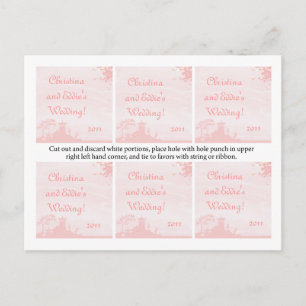 Favor Tags Oriental Garden Postkarte