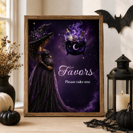 Favor Zeichen Baby Braut Hexen Baby Dusche Poster