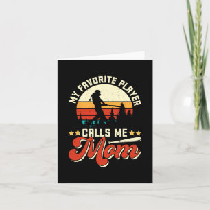 Favorit Baseball Player nennt mich Mama - Mütter D Karte