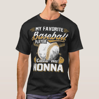 Favorit Baseball Player ruft Me Nonna Baseball L T-Shirt