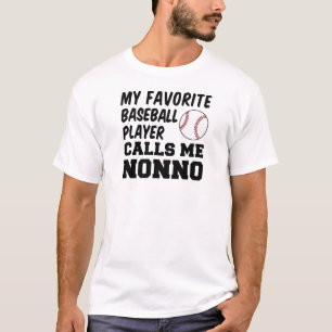 Favorit Baseball Player ruft mich Nonno auf T-Shirt