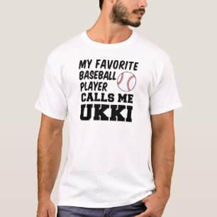 Favorit Baseball Player ruft mich Ukki an T-Shirt