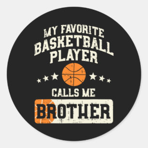 Favorit Basketball Spieler Bruder Familie Baller B Runder Aufkleber