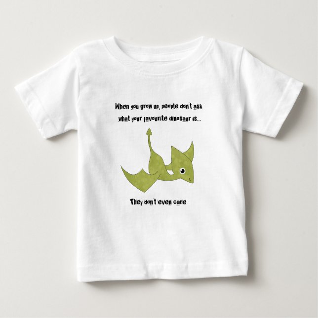 Favorit Dinosaurier mit Pterodactyl Baby T-shirt (Vorderseite)