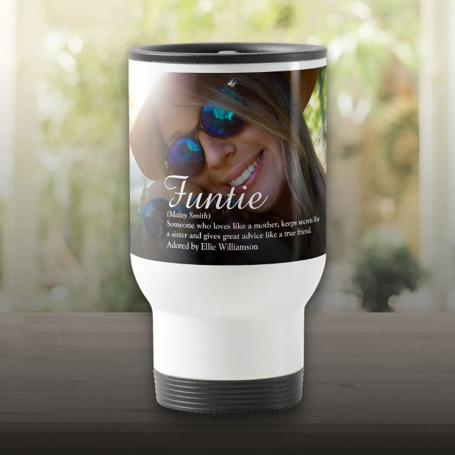 Favorit Funtie Tante Tanti Definition Foto Reisebecher (Favorite Funtie Aunt Auntie Definition Photo Travel Mug)