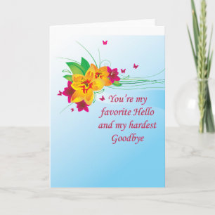 Favorit Hello Hardest Goodbye Karte
