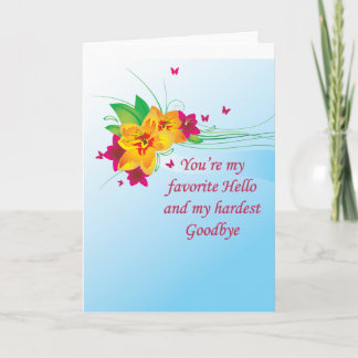 Favorit Hello Hardest Goodbye Karte