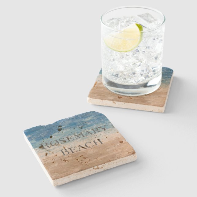 Favorite Beach Untersetzer (Seitenansicht)