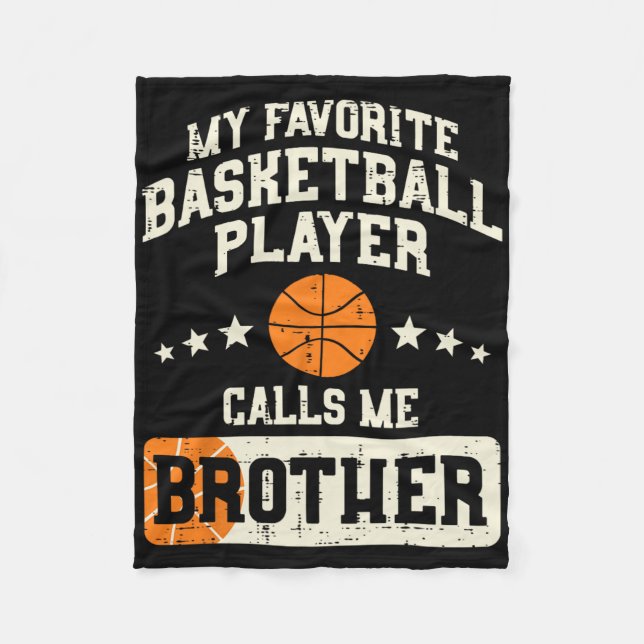 Favorite Bysketbyll Player Brother Family Byller B Fleecedecke (Vorderseite)