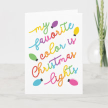 Favorite Color Christmas Lights © GraphicLoveShop