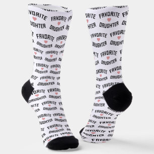 Favorite Daughter Family Wiedersehen Funny Gift Socken
