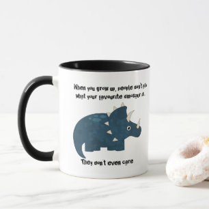 Favorite Dinosaur Triceratops Funny Zitat Tasse