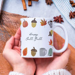 Favorite Fall Things Kaffeetasse<br><div class="desc">This enchanting autumn-themed design is adorned with sweet little Fall themed illustrations. The rich,  warm colors and exquisite detailing capture the essence of the season,  making it a perfect choice for a variety of fall occasions.</div>