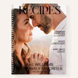 Favorite Family Reecipes 2 Foto Magazine Abdeckung Notizbuch