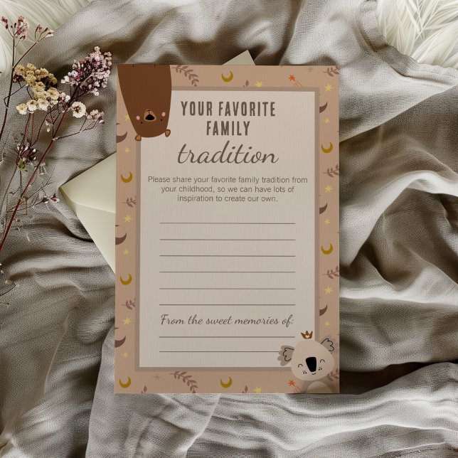 Favorite Family Tradition Baby Shower Keepsake (Von Creator hochgeladen)