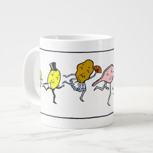 Favorite Foods Vintag Art Jumbo-Tasse