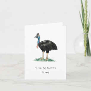 Favorite Grump Folded Note Card Karte