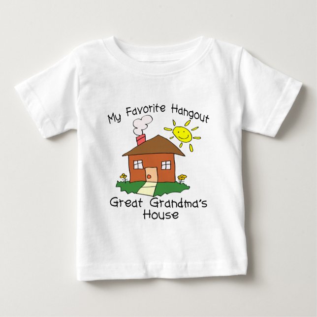 Favorite Hangout Great Oma's House Baby T-shirt (Vorderseite)