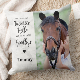 Favorite Hello Personalisiert 2 Foto Pet Memorial Kissen