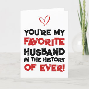 Favorite Husband Sarcastic Funny Liebe Card Dankeskarte