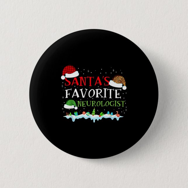 Favorite Neurologist Santa Fun s Tee Button (Vorderseite)