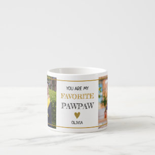 Favorite PawPaw Opa 2 Foto Personalisiert Espressotasse