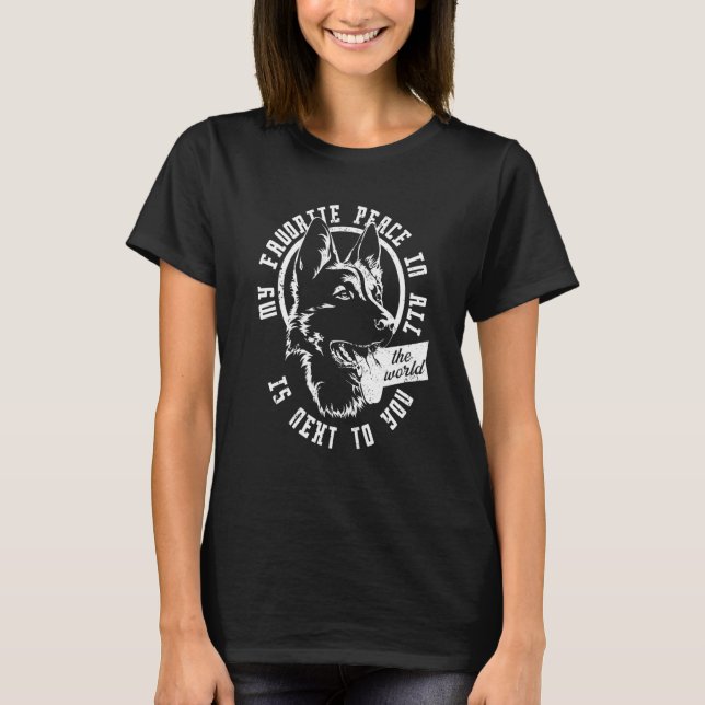 Favorite Peace In All World Is Next To You  German T-Shirt (Vorderseite)