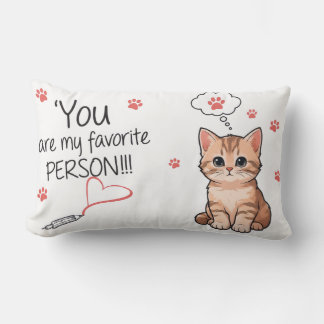 "Favorite Person" Lumbar Cushion Lendenkissen