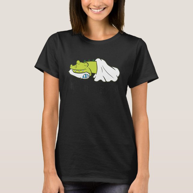 Favorite Sleep Cute Alligator Pajama T-Shirt (Vorderseite)