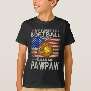 Favorite Softball Player nennt mich Pawpaw Softbal T-Shirt