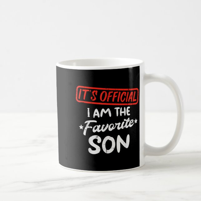 Favorite Son Funny Family Men Boys Kids Youth Teen Kaffeetasse (Rechts)