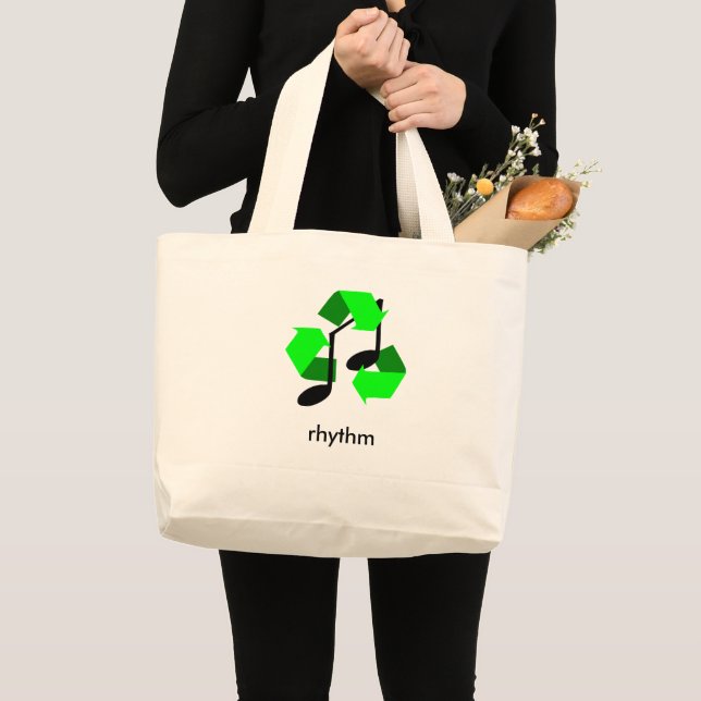 Favorite Song Rhythm Jumbo Stoffbeutel (Vorderseite (Produkt))