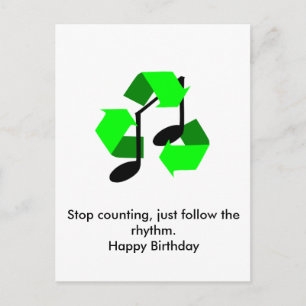 Favorite Song Rhythm Postkarte