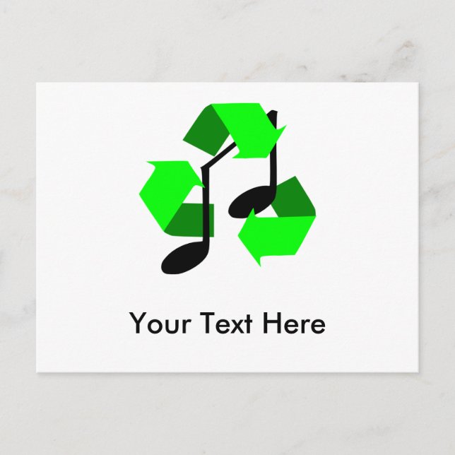 Favorite Song Rhythm Postkarte (Vorderseite)