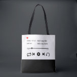 Favorite Song shopping Book Tote Bag<br><div class="desc">favorite song tote bag,  book lover tote,  music tote bag,  shopping bag,  canvas tote,  eco-friendly bag,  reusable tote,  literary gift,  music lover gift,  everyday tote,  aesthetic tote bag,  minimalist tote,  reading accessory,  stylish tote,  gift for readers,  gift for music fans</div>