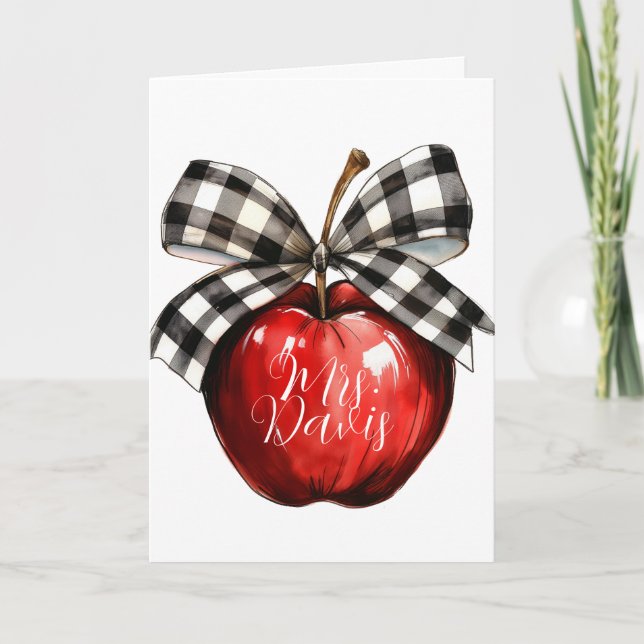 Favorite Teacher Greeting Card Karte (Vorderseite)