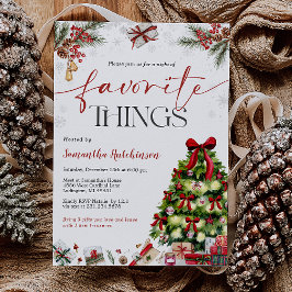 Favorite Things Gift Exchange Party Invite Einladung
