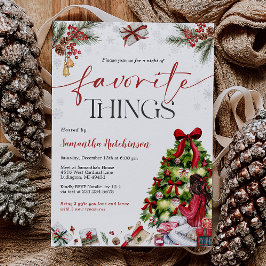 Favorite Things Gift Exchange Party Invite Einladung