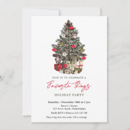 Favorite Things Holiday gift swap party Invitation Einladung