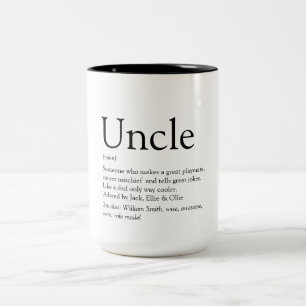 Favorite Uncle Modern Definition Zweifarbige Tasse