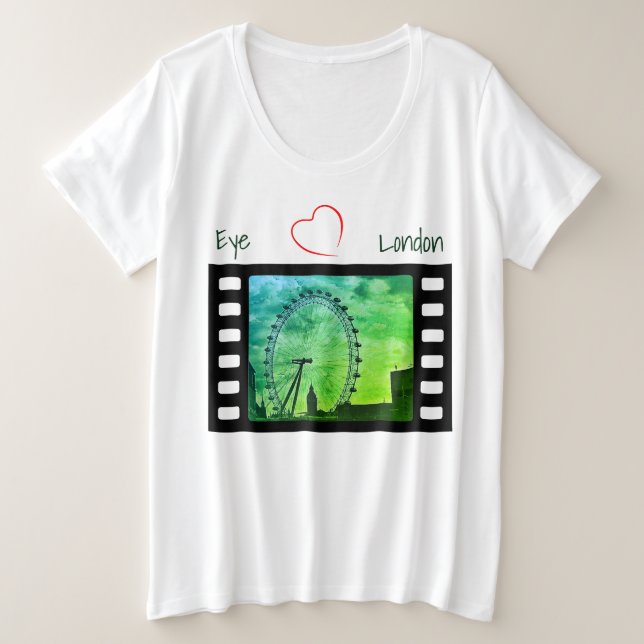 Favorite Vacation Touring London Große Größe T-Shirt (Design vorne)