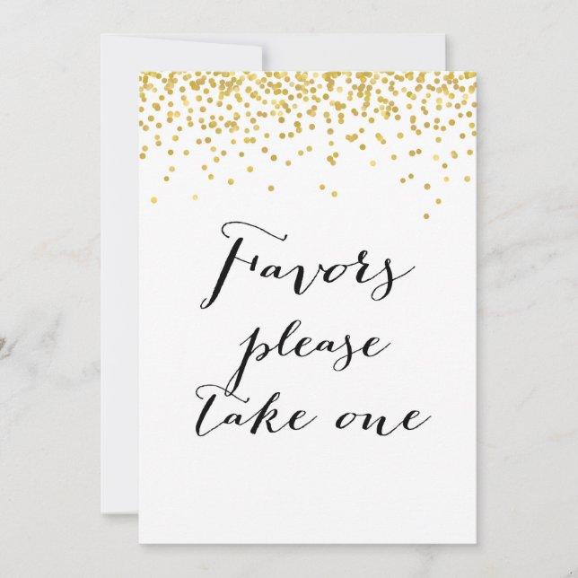 Favoriten Bitte nehmen Sie ein Zeichen-12x18" Größ Einladung (Vorderseite)