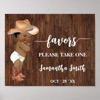 Favoriten Bitte nehmen Sie eine OM Cowboy Baby Dus Poster