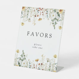 Favoriten für die Sommerfeld-Wildblume Sockelschild