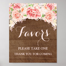 Favoriten Kinderdusche Schild Pink Watercolor Wood