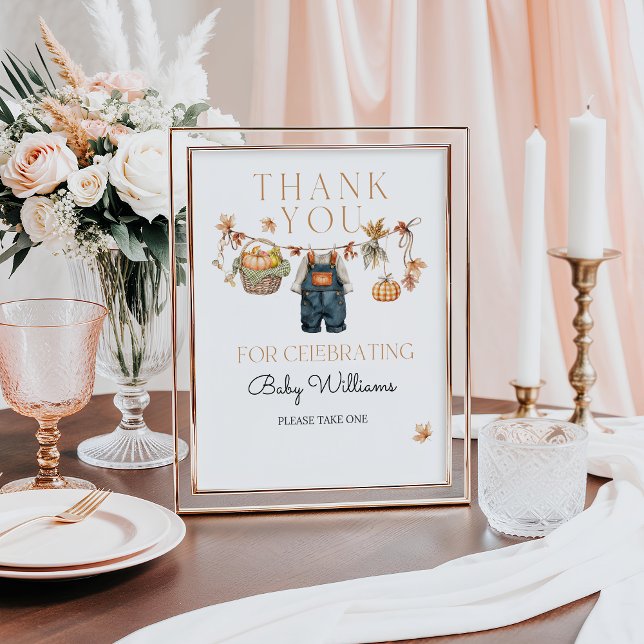 Favoriten Schildkröte Rustic Fall Baby Shower Poster (Von Creator hochgeladen)