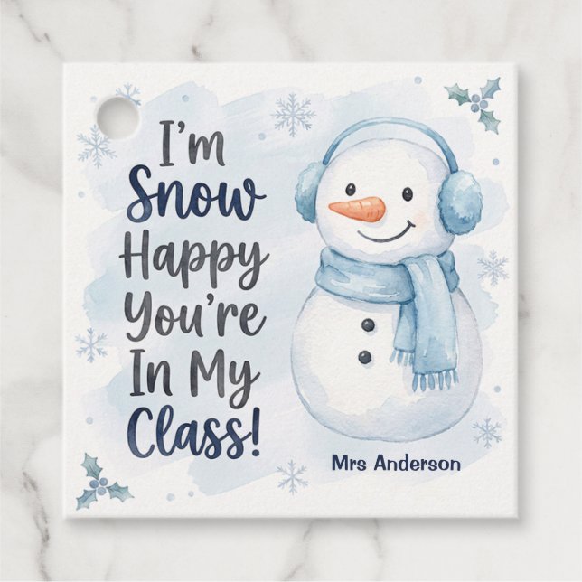 Favoriten-Tags Geschenkanhänger (Vorderseite)