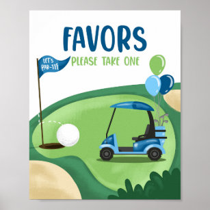 Favoriten Vielen Dank Golf Par-T-Shirt Boy Birthda Poster
