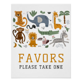 Favoriten Zwei Wildtiere Safari Tiere Niedlich Kin Poster