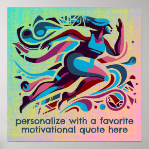 Favoritenangebot Motivierend Running Poster
